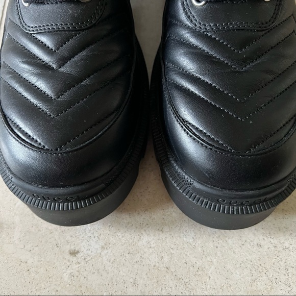 SOLD-GUCCI interlocking G combat boots 38.5 with box - Picture 6 of 8